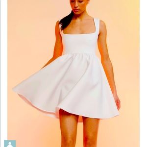 NWT Cynthia Rowley Modern Bonded White Dress